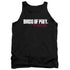 BIRDS OF PREY/HORIZONTAL LOGO - ADULT TANK - BLACK