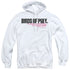 BIRDS OF PREY/HORIZONTAL LOGO - ADULT PULLOVER HOODIE - WHITE
