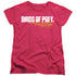 BIRDS OF PREY/HORIZONTAL LOGO - S/S WOMENS TEE - HOT PINK