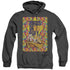 BIRDS OF PREY/COUCH - ADULT HEATHER HOODIE - BLACK