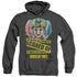 BIRDS OF PREY/SCARED OF - ADULT HEATHER HOODIE - BLACK