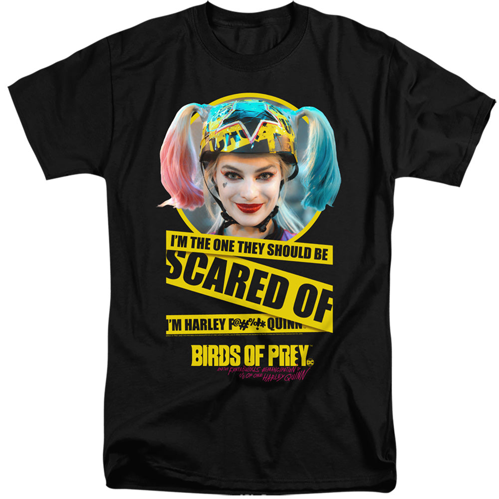 BIRDS OF PREY/SCARED OF - S/S ADULT TALL 18/1 - BLACK