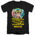 BIRDS OF PREY/SCARED OF - S/S ADULT V-NECK 30/1 - BLACK