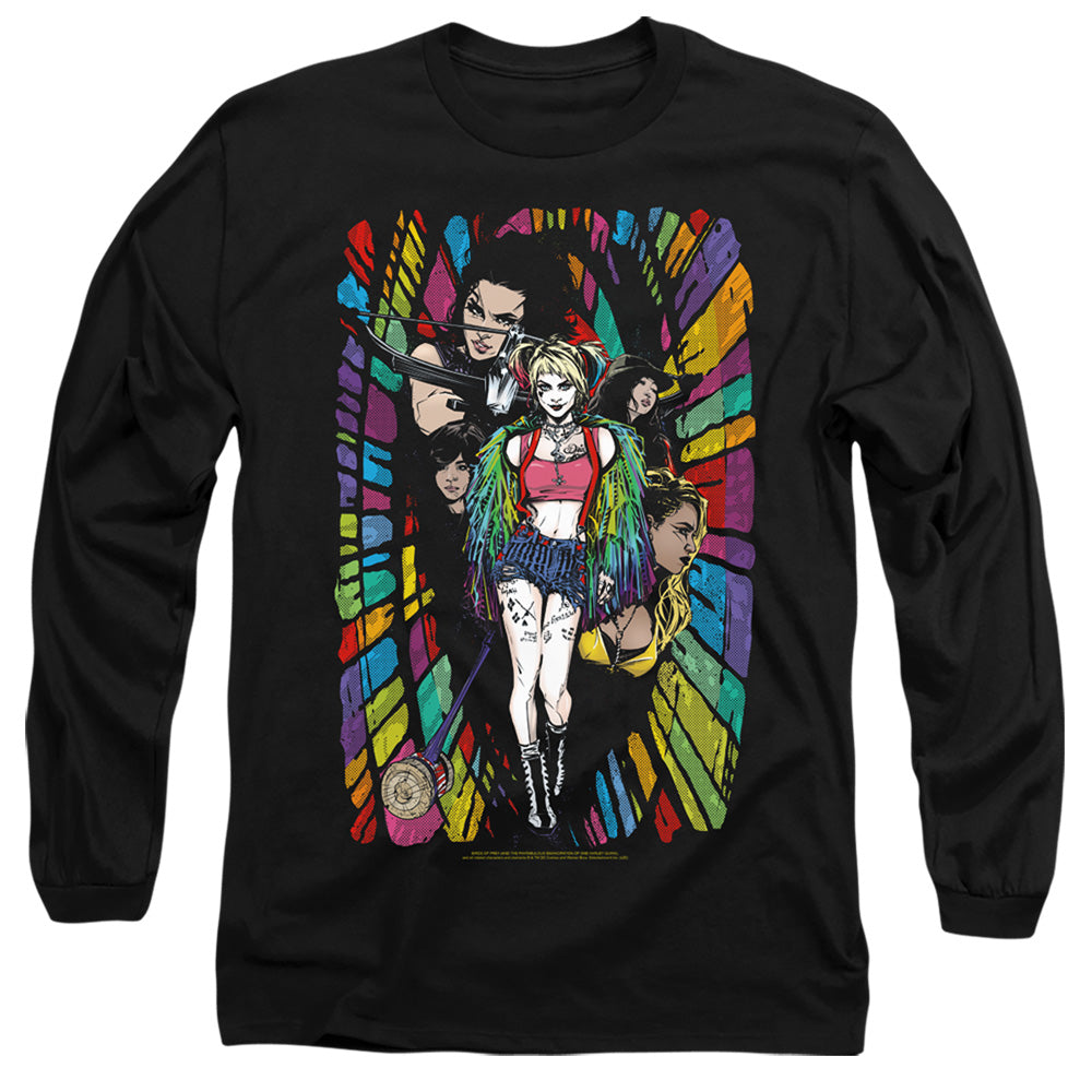 BIRDS OF PREY/COLOR CORRIDOR - L/S ADULT 18/1 - BLACK