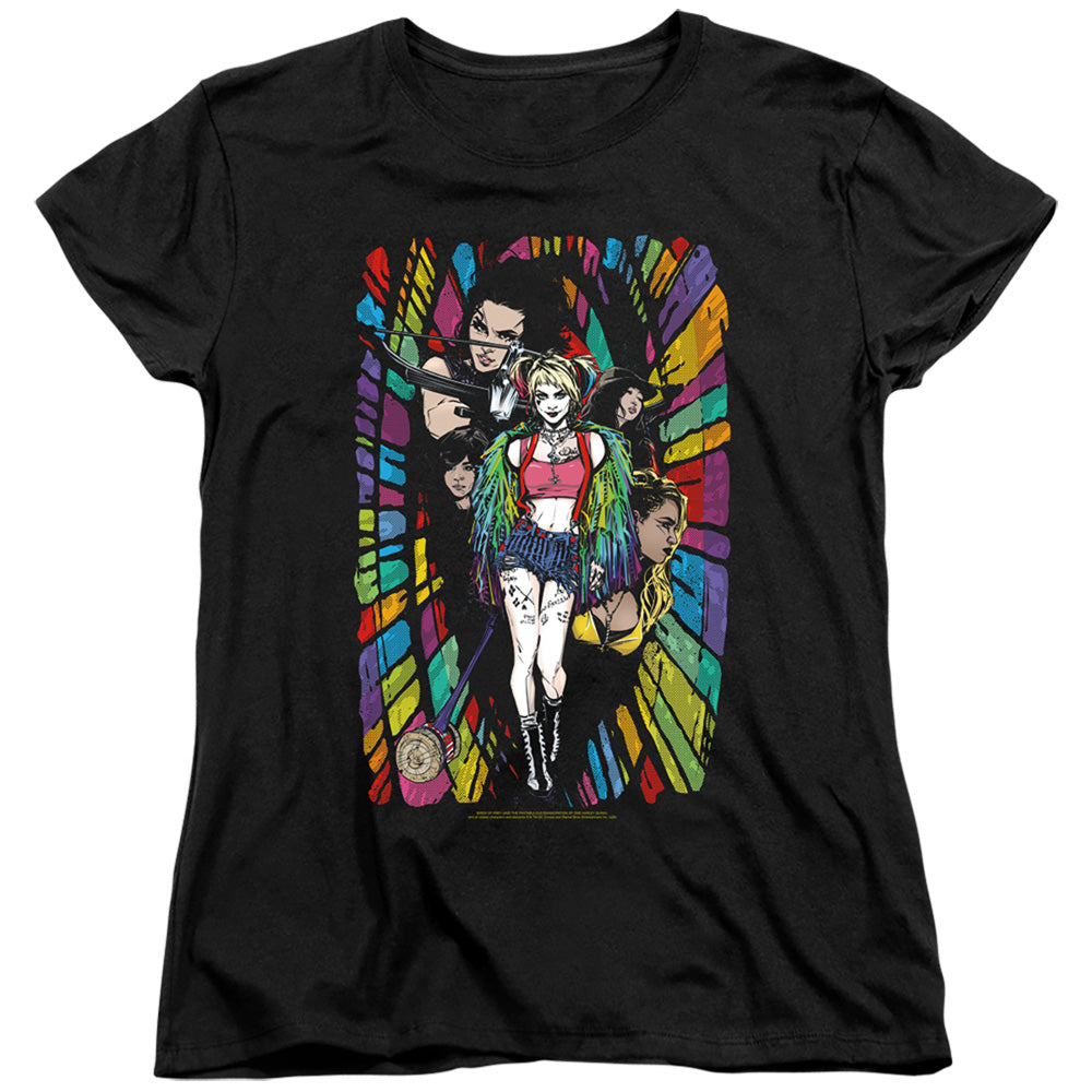 BIRDS OF PREY/COLOR CORRIDOR - S/S WOMENS TEE - BLACK