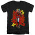 BIRDS OF PREY/HARLEYMANIA - S/S ADULT V-NECK 30/1 - BLACK
