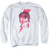 DAVID BOWIE/ALADDIN SANE - ADULT CREWNECK SWEATSHIRT - WHITE