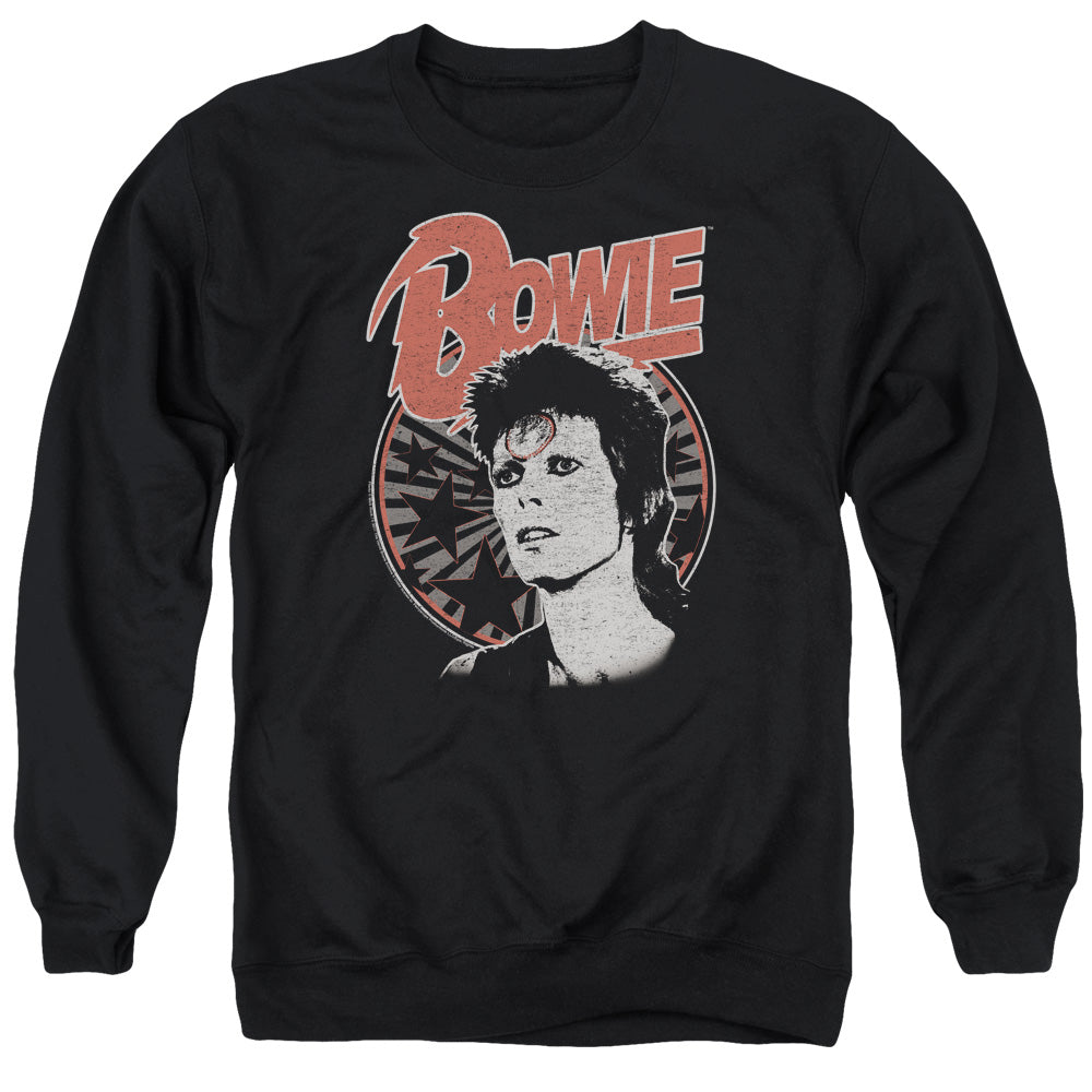 DAVID BOWIE/SPACE ODDITY - ADULT CREWNECK SWEATSHIRT - BLACK