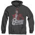 DAVID BOWIE/DIAMOND DAVID - ADULT HEATHER HOODIE - BLACK