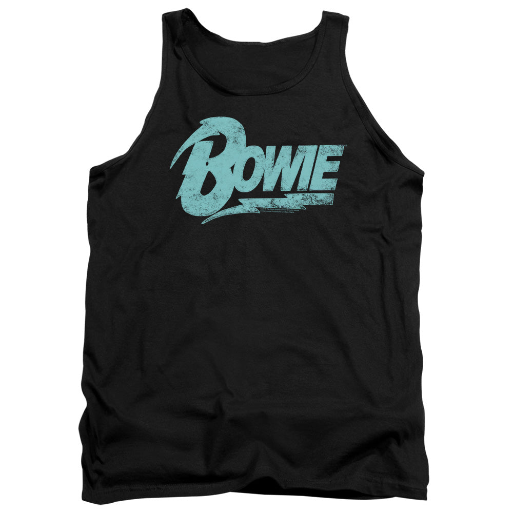 DAVID BOWIE/LOGO - ADULT TANK - BLACK