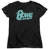 DAVID BOWIE/LOGO - S/S WOMENS TEE - BLACK