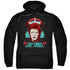 DAVID BOWIE/ZIGGY HEADS - ADULT PULLOVER HOODIE - BLACK