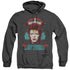 DAVID BOWIE/ZIGGY HEADS - ADULT HEATHER HOODIE - BLACK