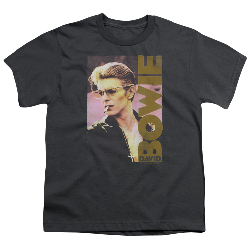 DAVID BOWIE/SMOKIN - S/S YOUTH 18/1 - CHARCOAL