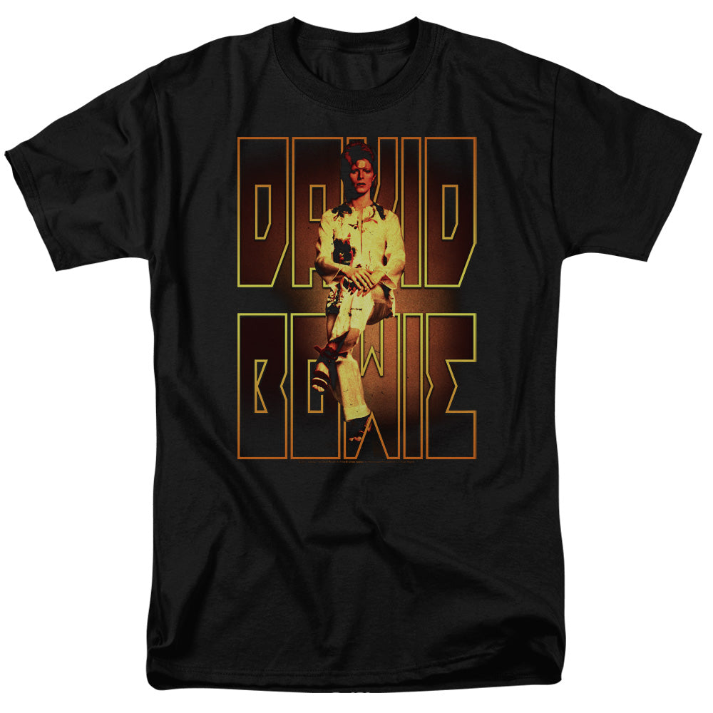 DAVID BOWIE/PERCHED - S/S ADULT 18/1 - BLACK