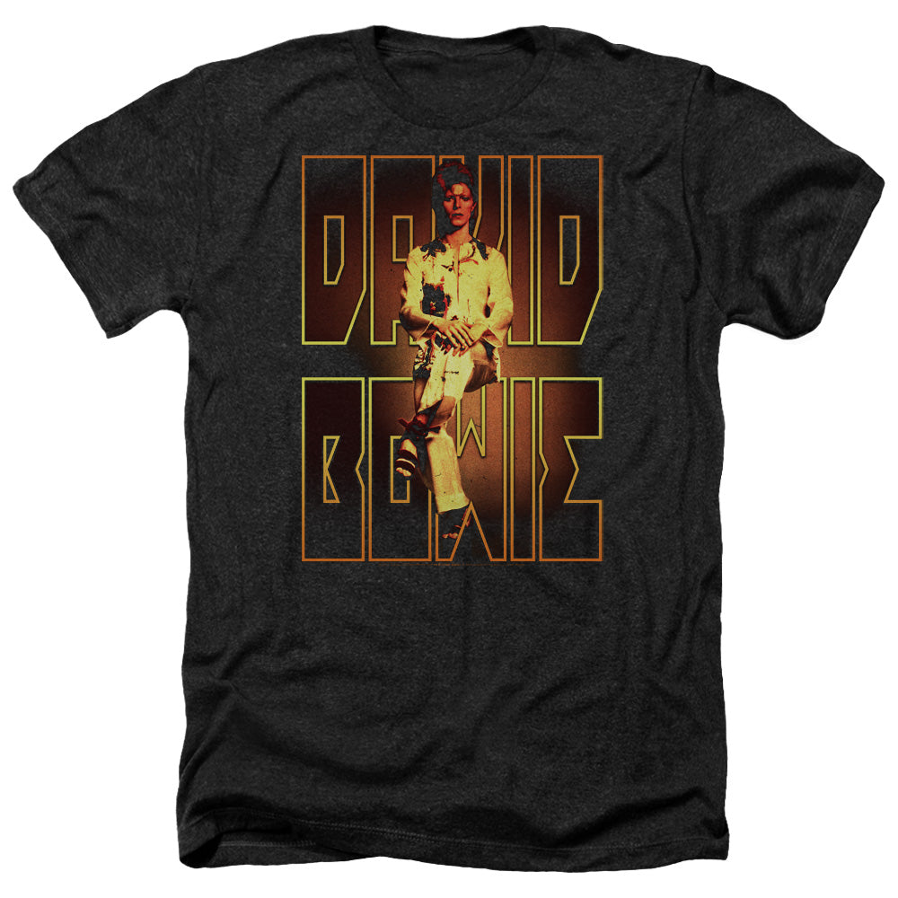 DAVID BOWIE/PERCHED - ADULT HEATHER - BLACK