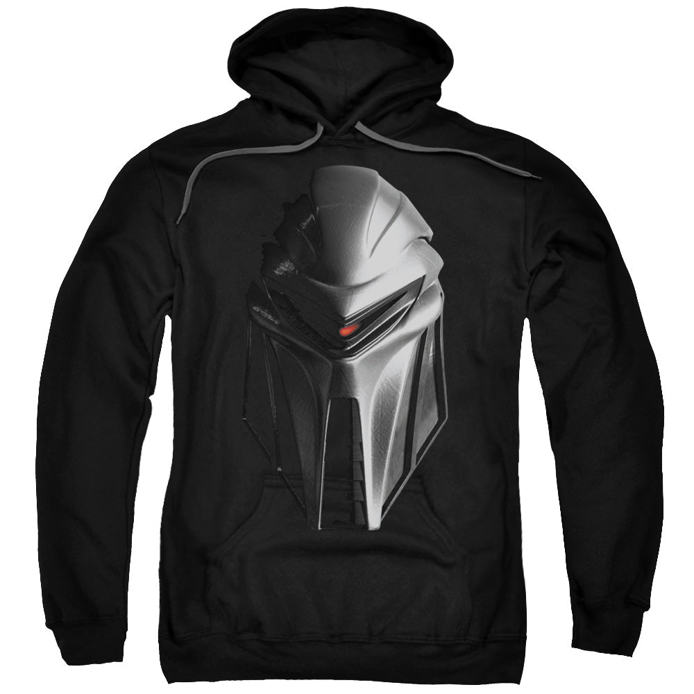 BSG/CYLON HEAD - ADULT PULLOVER HOODIE - BLACK