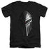 BSG/CYLON HEAD - S/S ADULT V-NECK 30/1 - BLACK