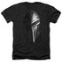 BSG/CYLON HEAD - ADULT HEATHER - BLACK