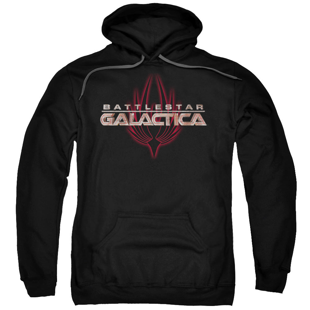 BSG/LOGO WITH PHOENIX - ADULT PULLOVER HOODIE - BLACK