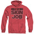 BSG/IM A SKIN JOB - ADULT HEATHER HOODIE - RED
