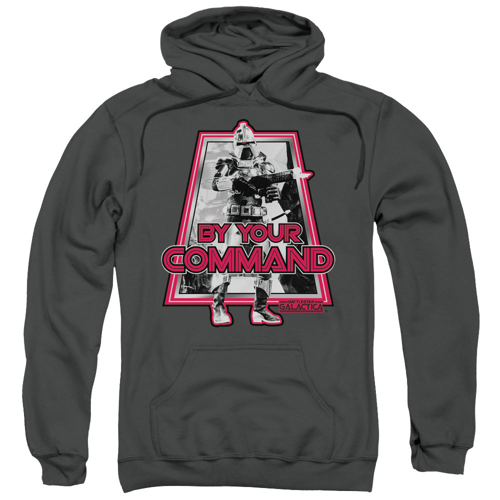 BSG/BY YOUR COMMAND(CLASSIC) - ADULT PULLOVER HOODIE - CHARCOAL
