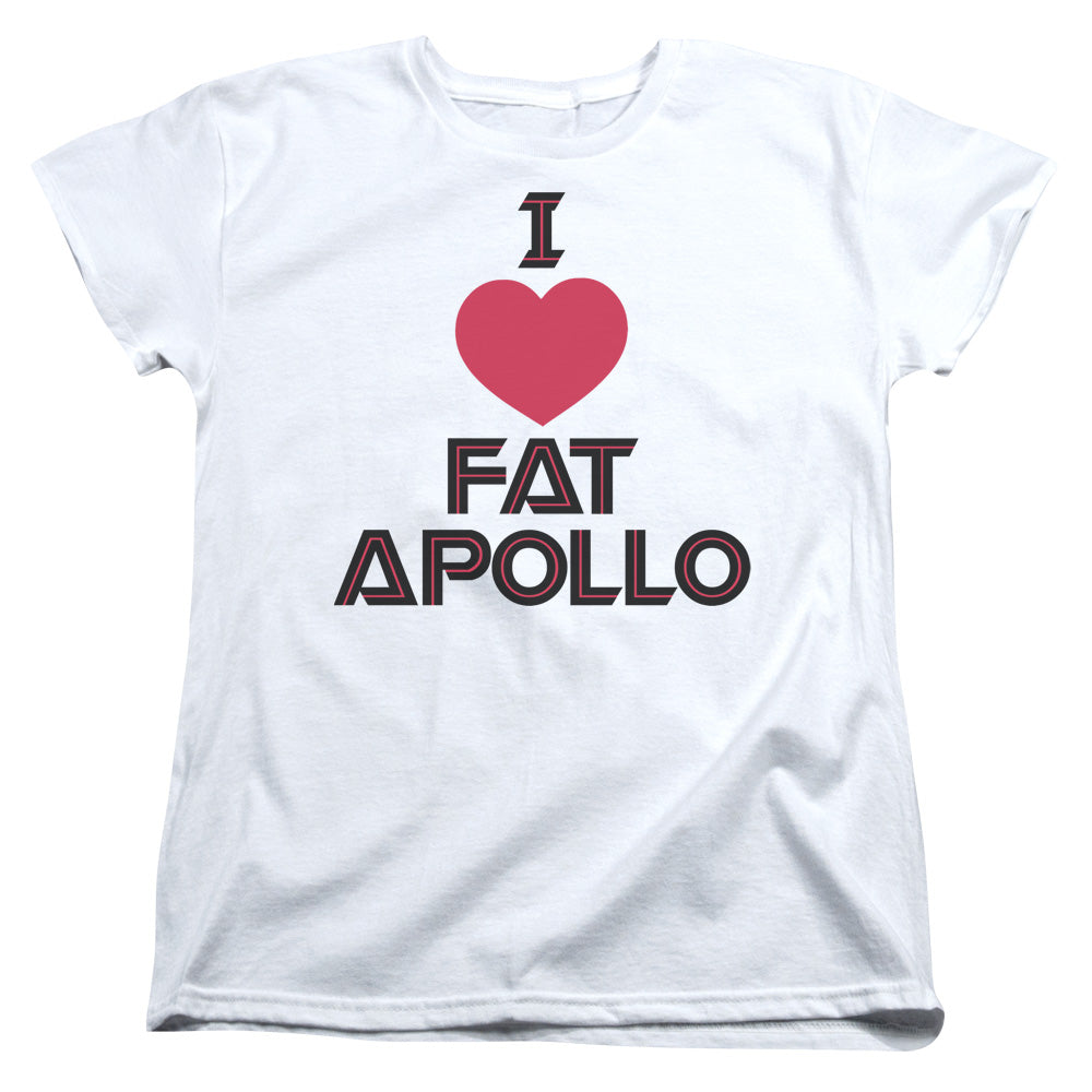 BSG/I HEART FAT APOLLO - S/S WOMENS TEE - WHITE