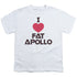 BSG/I HEART FAT APOLLO - S/S YOUTH 18/1 - WHITE