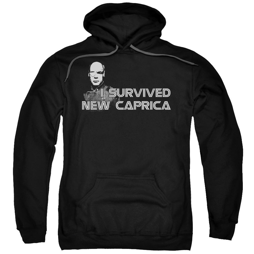 BSG/I SURVIVED NEW CAPRICA - ADULT PULLOVER HOODIE - BLACK