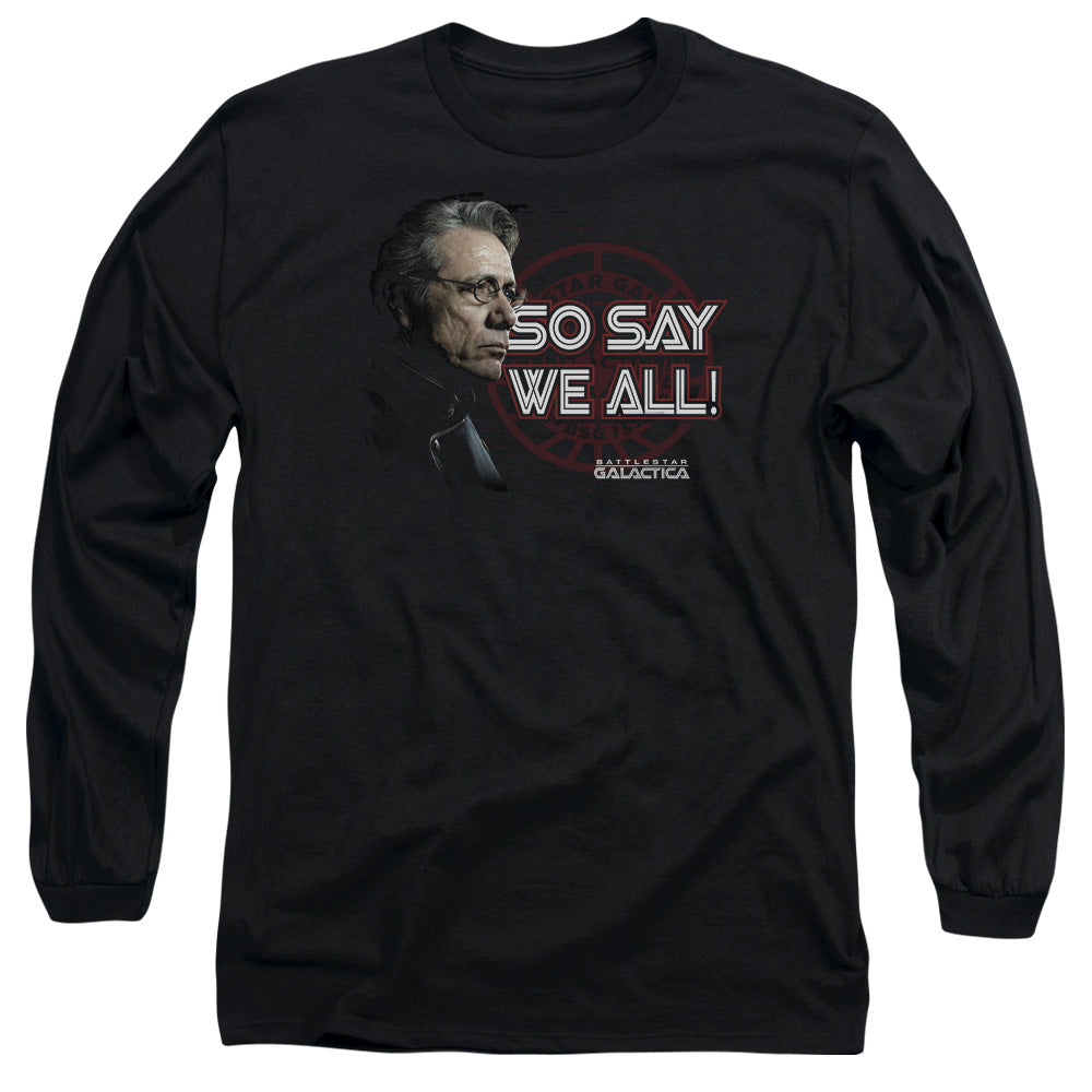 BSG/SO SAY WE ALL - L/S ADULT 18/1 - BLACK