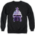 BSG/RETRO CYLON HEAD - ADULT CREWNECK SWEATSHIRT - BLACK