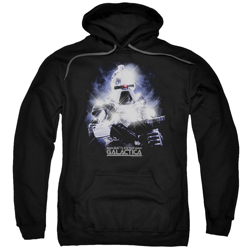 BSG/35TH ANNIVERSARY CYLON - ADULT PULLOVER HOODIE - BLACK