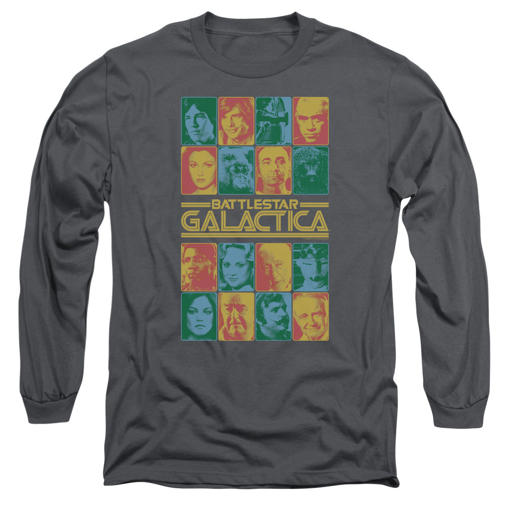 BSG/35TH ANNIVERSARY CAST - L/S ADULT 18/1 - CHARCOAL