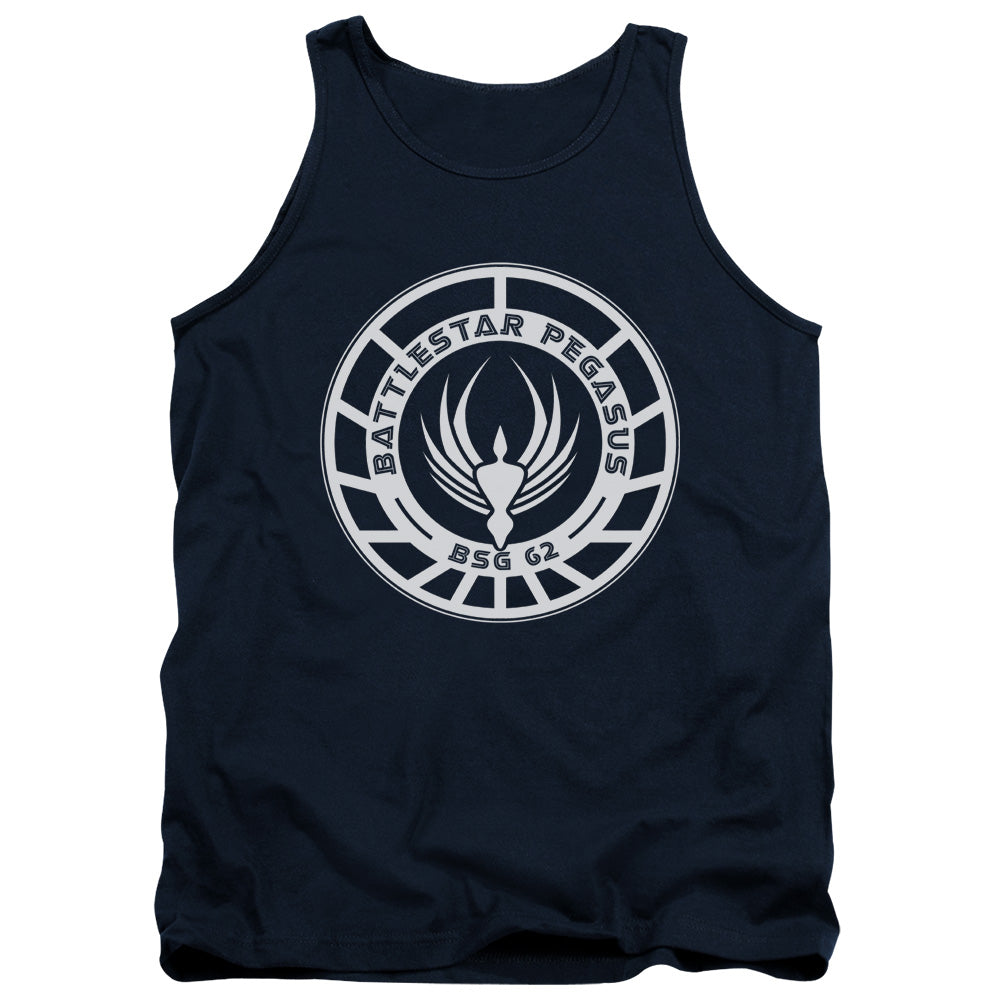 BSG/PEGASUS BADGE - ADULT TANK - NAVY
