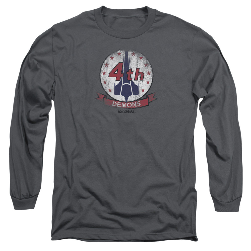 BSG/DEMONS BADGE - L/S ADULT 18/1 - CHARCOAL