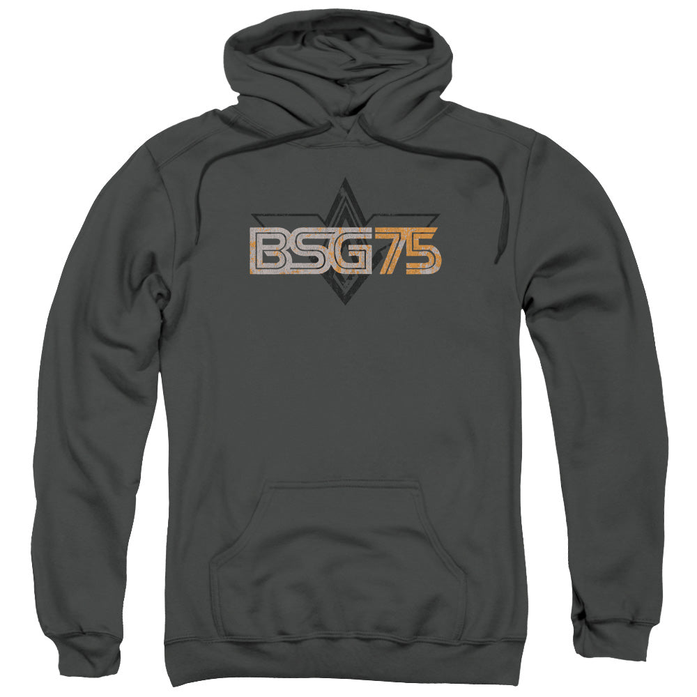 BATTLESTAR GALACTICA/BSG75 - ADULT PULLOVER HOODIE - CHARCOAL