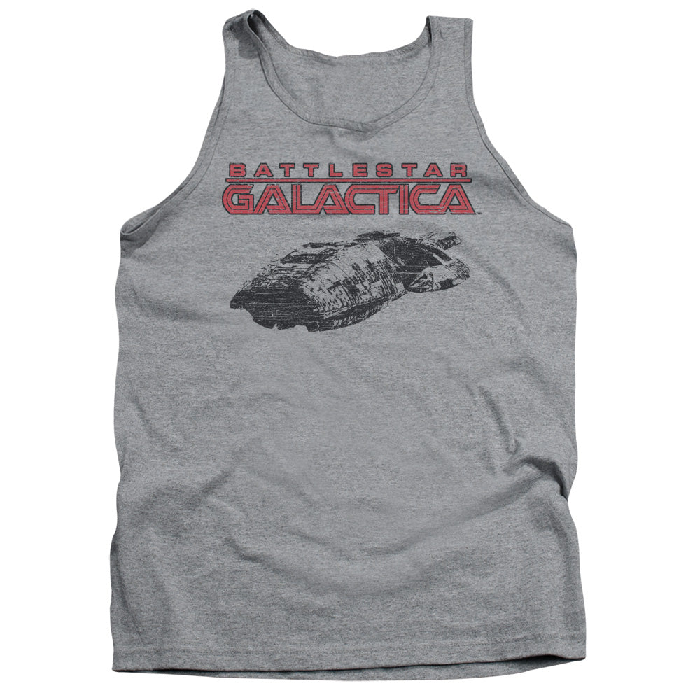 BSG/SHIP LOGO - ADULT TANK - ATHLETIC HEATHER