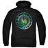 BATTLESTAR GALACTICA (NEW)/GALAXY EMBLEM - ADULT PULLOVER HOODIE - BLACK