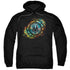 BATTLESTAR GALACTICA/EMBLEM KNOCK-OUT - ADULT PULLOVER HOODIE - BLACK
