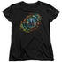 BATTLESTAR GALACTICA/EMBLEM KNOCK-OUT - S/S WOMENS TEE - BLACK