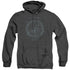 BATTLESTAR GALACTICA (NEW)/FADED EMBLEM - ADULT HEATHER HOODIE - BLACK