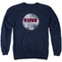 BSG/WAR TORN VIPER LOGO - ADULT CREWNECK SWEATSHIRT - NAVY