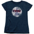 BSG/WAR TORN VIPER LOGO - S/S WOMENS TEE - NAVY