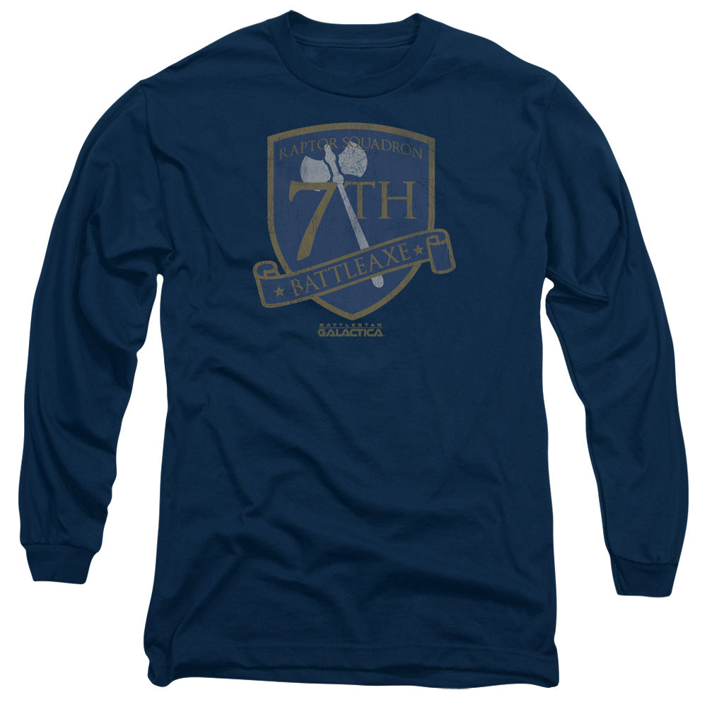 BSG/BATTLEAXE BADGE -  L/S ADULT 18/1  - NAVY