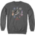 BSG/BADGES - ADULT CREWNECK SWEATSHIRT - CHARCOAL