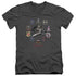 BSG/BADGES - S/S ADULT V-NECK 30/1 - CHARCOAL