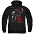 BSG/CYLON FACE - ADULT PULLOVER HOODIE - BLACK