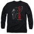 BSG/CYLON FACE -  L/S ADULT 18/1  - BLACK