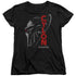 BSG/CYLON FACE - S/S WOMENS TEE - BLACK