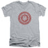 BSG/ERODED LOGO - S/S ADULT V-NECK 30/1 - ATHLETIC HEATHER